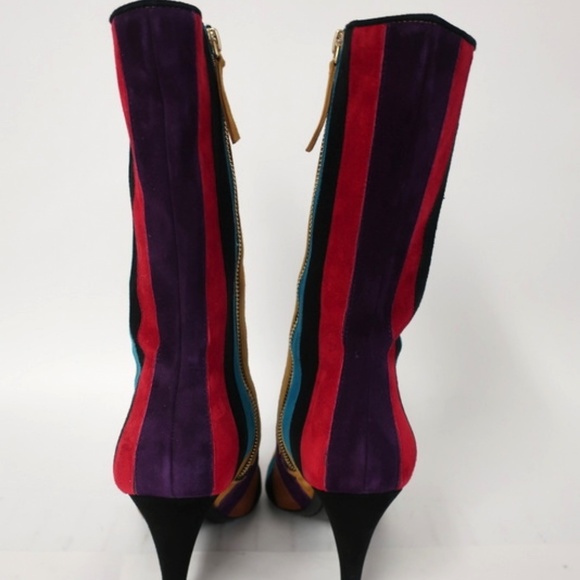 Alice + Olivia Calix Striped Suede Boot - Picture 5 of 8